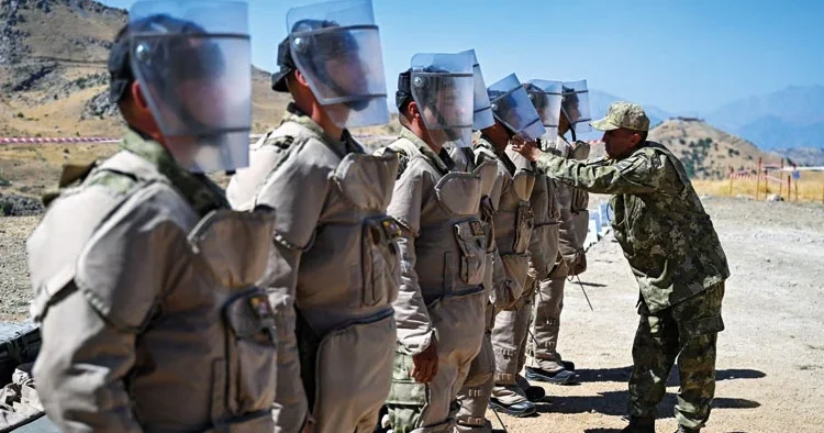 Irak sınırında mayın temizliği