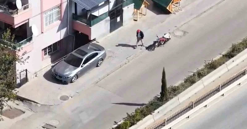 Kırıkkale de dronla yakalanan çalıntı motosiklet sürücüsü 52 bin 212 lira ceza aldı