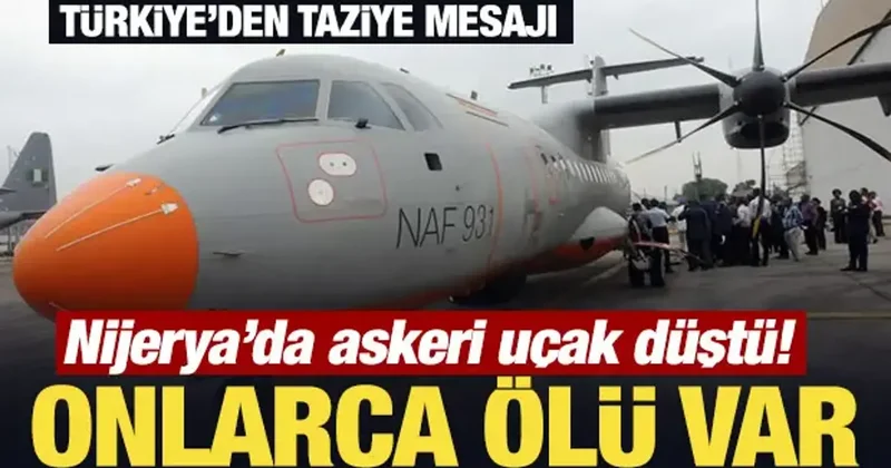 Nijerya’da askeri uçak düştü! Onlarca ölü var