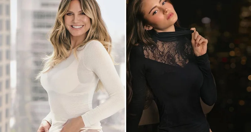 Daha önce tepki çekmişlerdi! Heidi Klum ve kızı yine kamera karşısında