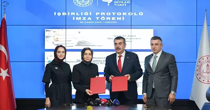 MEB ile Şule Yüksel Şenler Vakfı arasında kütüphane protokolü