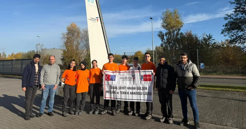 TUSAŞ Erasmus projesiyle lise öğrencileri Almanya da staj yapıyor