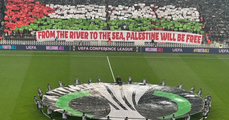 Samsunspor taraftarından Filistin e destek koreografisi Sözcü Gazetesi