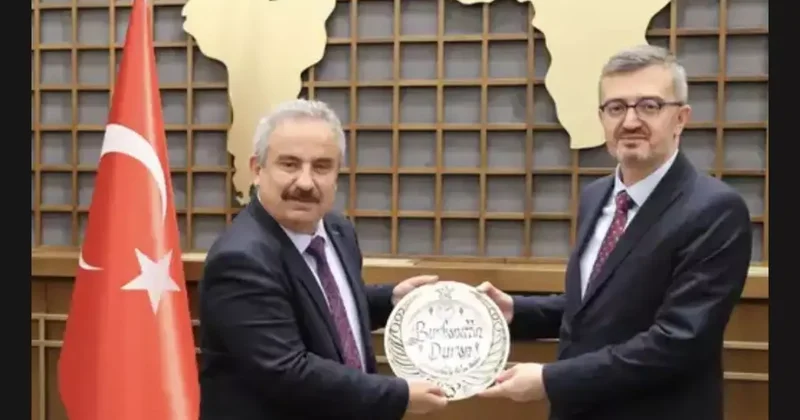 Türkiye Basın Federasyonu, İletişim Başkanı Burhanettin Duran ı ziyaret etti