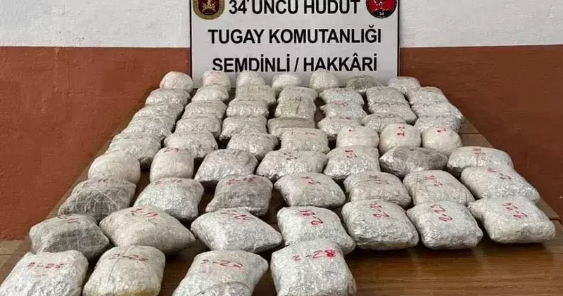 MSB: Hudut hattında 32 kilo gram uyuşturucu ele geçirildi