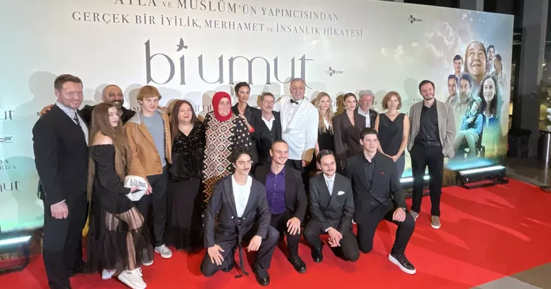 İstanbul’da yapılan ‘Bi Umut’ filminin galasına yoğun ilgi