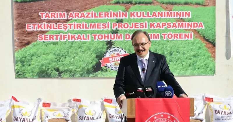 Bakanlıktan çiftçiye destek: 203 ton tohum dağıtıldı!