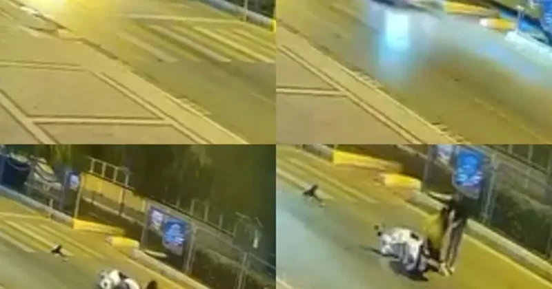 Mersin’de motosiklet kazasında köpeğin sadakati duygulandırdı