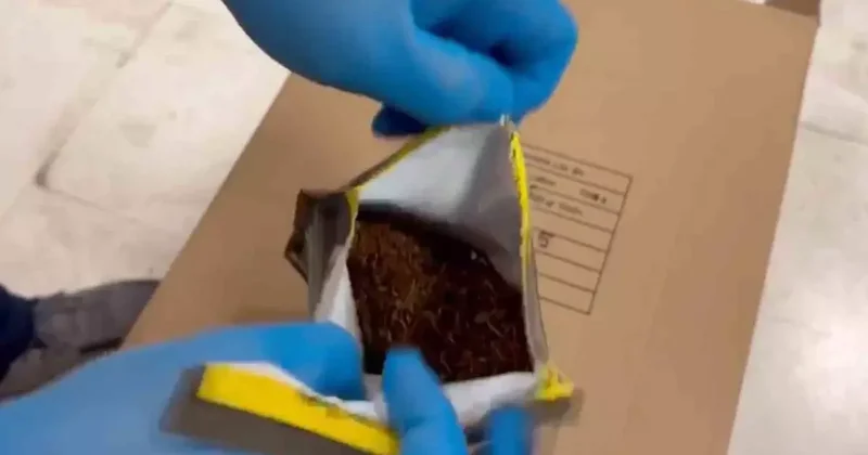 Durdurulan tırda piyasa değeri 7 milyon TL olan sahte tütün ürünleri ele geçirildi