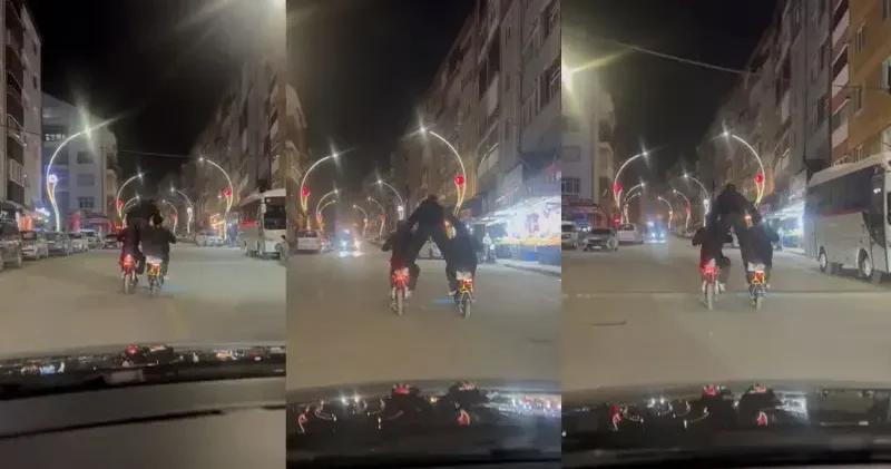 Elektrikli bisikletlerle tehlikeli yolculuk