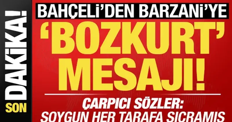 Son dakika: Bahçeli de son dakika açıklamaları! Barzani ye bozkurt mesajı...