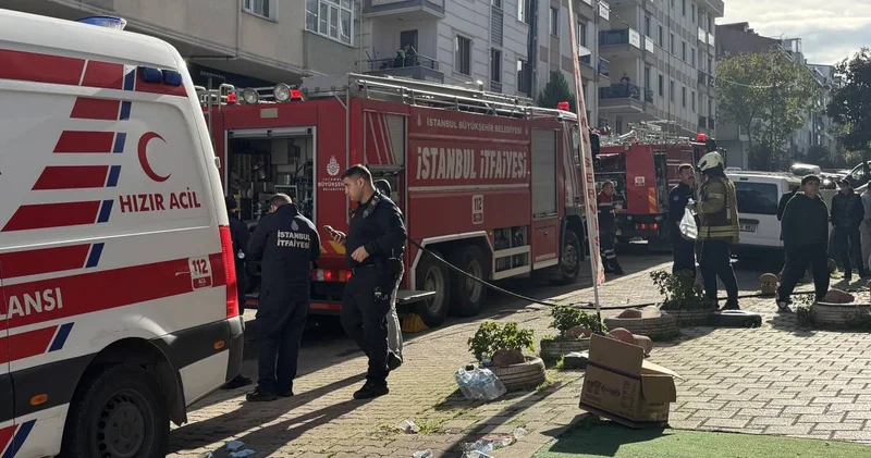 Sancaktepe de yangın! Anne ve çocuğu hastaneye kaldırıldı