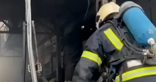 Rus saldırısı Kiev’i alevlere boğdu: Yangınlar söndürüldü VİDEO İZLE