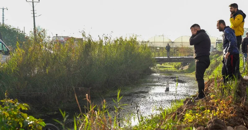 Eşiyle tartışıp evden çıktı: Aracıyla kanala düşen kadının cansız bedeni çıkarıldı
