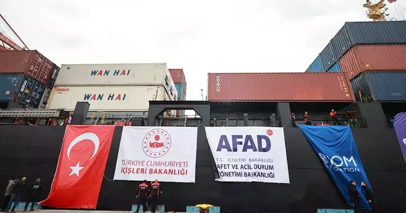 Mersin den Sudan’a yardım gemisi yola çıktı