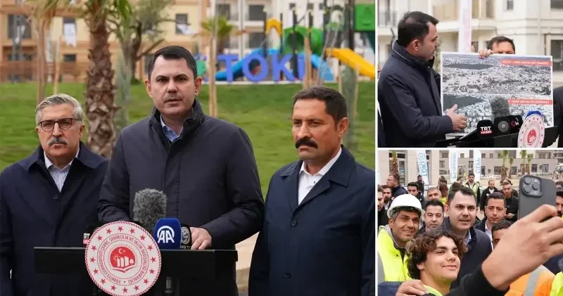 Bakan Kurum deprem bölgesinde son anahtar teslim töreninin yapılacağı Hatay da incelemelerde bulundu Gündem Haberleri