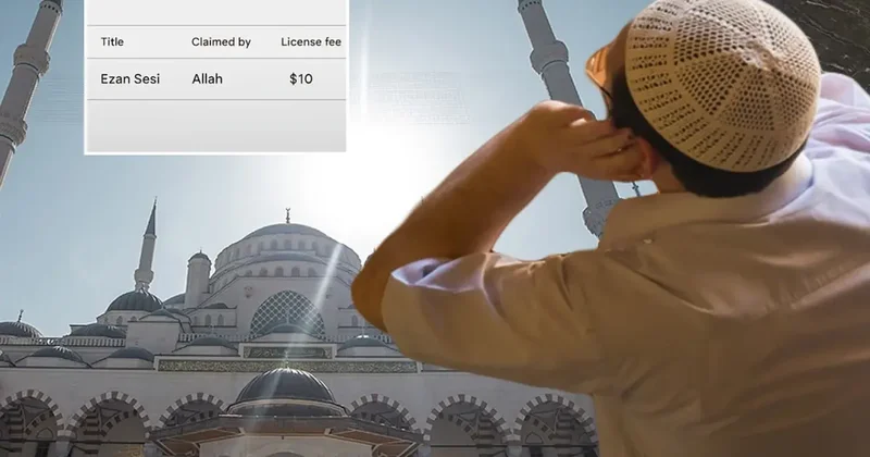 Allah isimli kullanıcı ezan sesinin telifini aldı iddiası