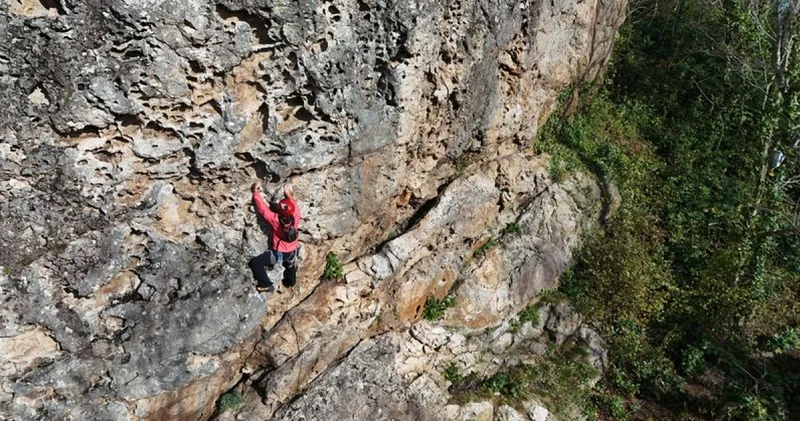 Ordu Yoroz Kent Ormanı ndaki sarp kayalar dağcıların yeni rotası oldu