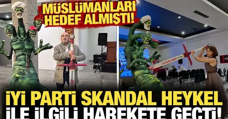 Murat Katfar Müslümanları hedef aldı! İYİ Parti skandal heykel ile ilgili harekete geçti