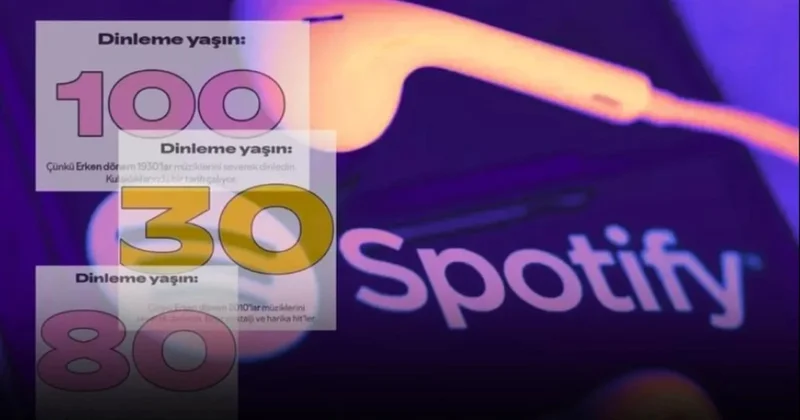 Yaşınızı hesaplamak istiyor musunuz? Dünyaca ünlü müzik platformu dinlediğiniz şarkılarla belirledi Sözcü Gazetesi