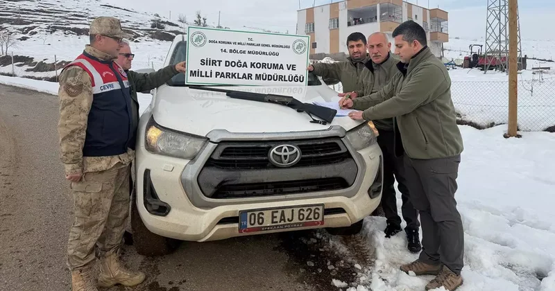 Siirt te kaçak avlanan şahsa 19 bin lira ceza