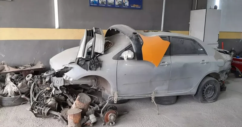 Tokat ta araç parçası ve şase değiştirenlere operasyon: 1 tutuklama