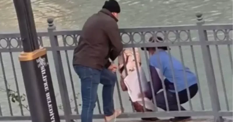 Olta ile nehirden 30 kiloluk balık tuttu