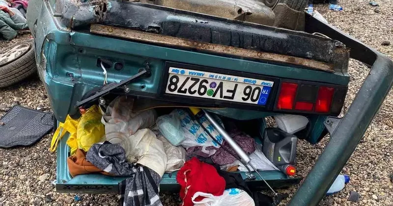 Bolu’da otomobil takla attı, 4 kişi yaralandı