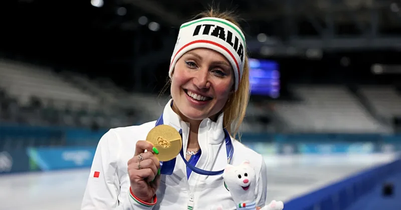 Francesca Lollobrigida dan sürat pateninde altın madalya!