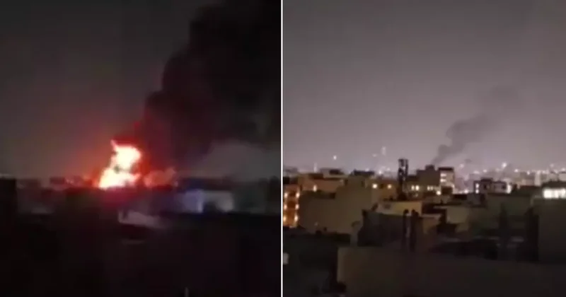 Tahran daki askeri tesiste yangın