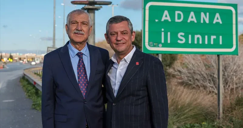 Zeydan Karalar, CHP Genel Başkanı Özgür Özel‘i Adana il sınırında karşıladı