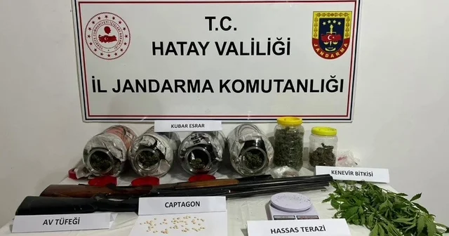 Turşu bidonunda uyuşturucu ticaretine 5 gözaltı Hatay Haberleri