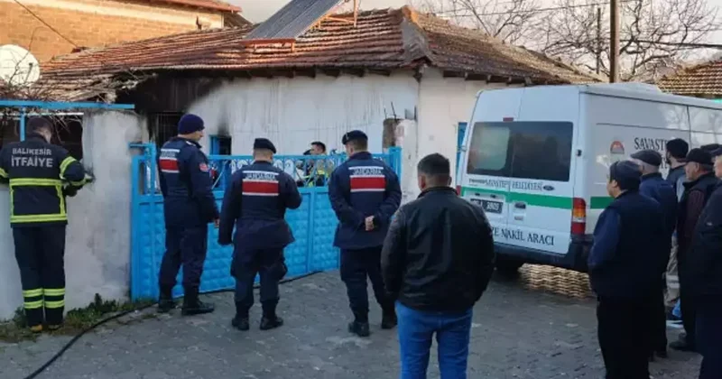 Balıkesir de yangın faciası: 1 kişi öldü!
