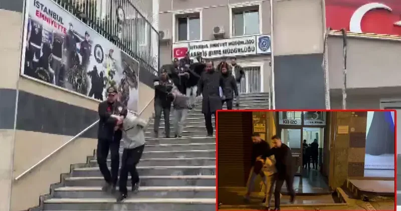 Şişli de plaza kurşunlayan 5 kişi silahlarla birlikte yakalandı