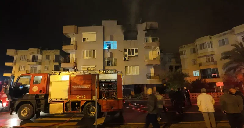 Mersin de ev yangını! Ekipler sevk edildi