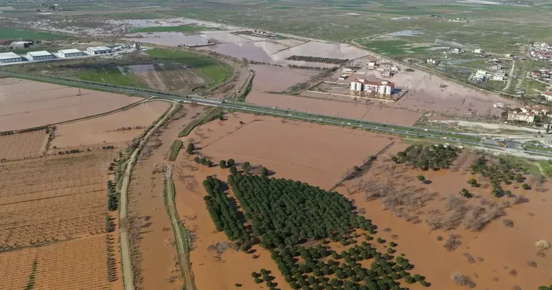 Turgutlu da Taşkın: Tarım Arazileri Sular Altında