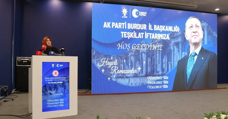 AK Parti Grup Başkanvekili Zengin, Burdur da iftar programında konuştu