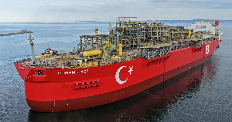 Karadeniz gazında üretimi ikiye katlayacak yeni aşama! Osman Gazi ye 2,5 tonluk modül entegre edildi