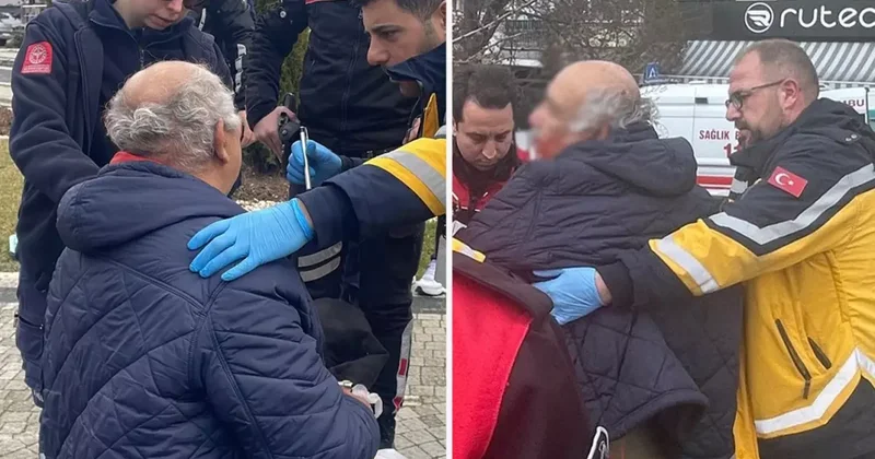 Bolu da bankta oturan erkeğe sözlü tacizde bulunduğu iddia edilen yaşlı adam darp edildi