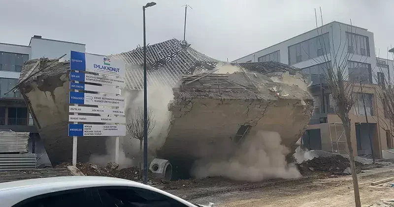 Malatya da cami inşaatında göçük; 1 yaralı