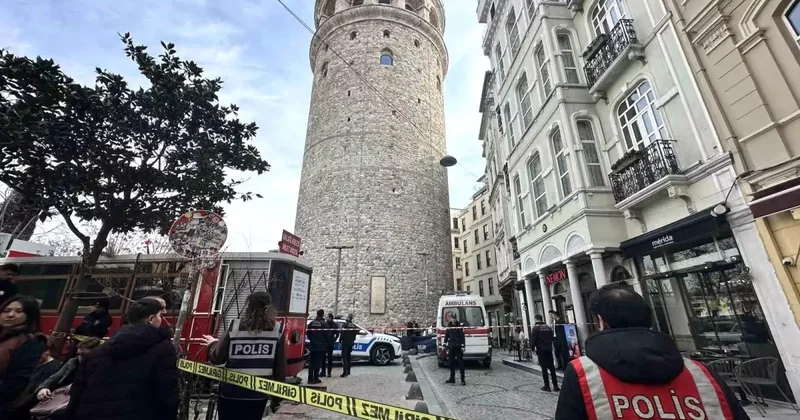 Galata Kulesi nden atlayan kadın hayatını kaybetti
