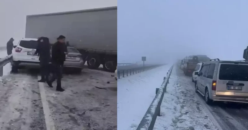 Siverek Diyarbakır karayolunda zincirleme kaza: Yol trafiğe kapandı