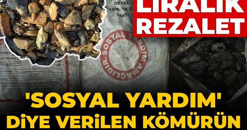 Sosyal yardım diye verilen kömürün 17 kilosu taş çıktı! 3.8 milyar liralık rezalet
