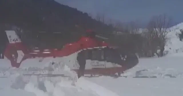 Tokat’ta kar engelini ambulans helikopter aştı VİDEO İZLE