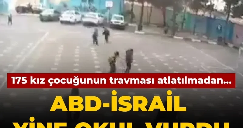175 kız çocuğunun travması geçmeden... ABD İsrail yine okul vurdu çocukların paniği kameraya yansıdı