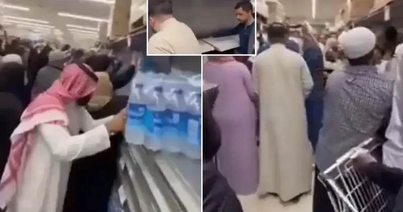 10 günlük yiyeceğin kaldığı şehirde halk market raflarını boşalttı