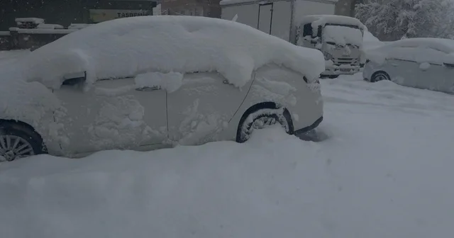 Patnos ta baharı beklerken 40 santimetre kar yağdı Ağrı Haberleri