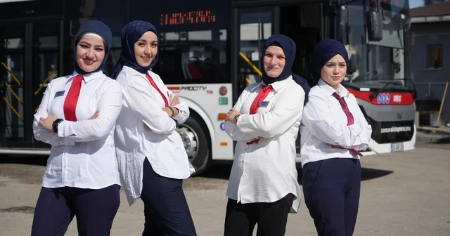 Direksiyonda kadın gücü: Samsun da yolcuları kadın şoförler taşıyor Samsun Haberleri