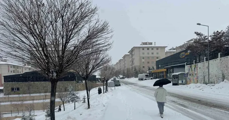 Van’da yoğun kar yağışı etkisini sürdürüyor