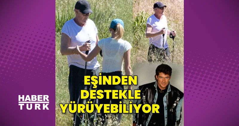 Kara Şimşek in yıldızı David Hasselhoff ameliyatların ardından ilk kez görüntülendi
